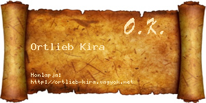 Ortlieb Kira névjegykártya